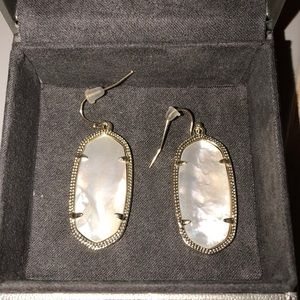 Silver/White Kendra Scott earrings. Never worn.